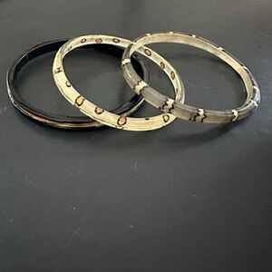 Abstract Acrylic Bangle Set